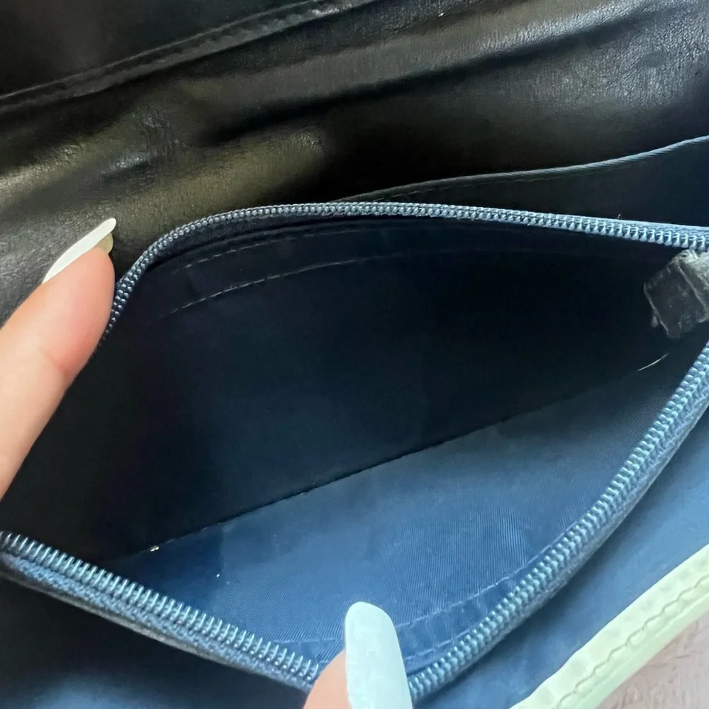 Authentic Dior Blue and Cream Wallet
